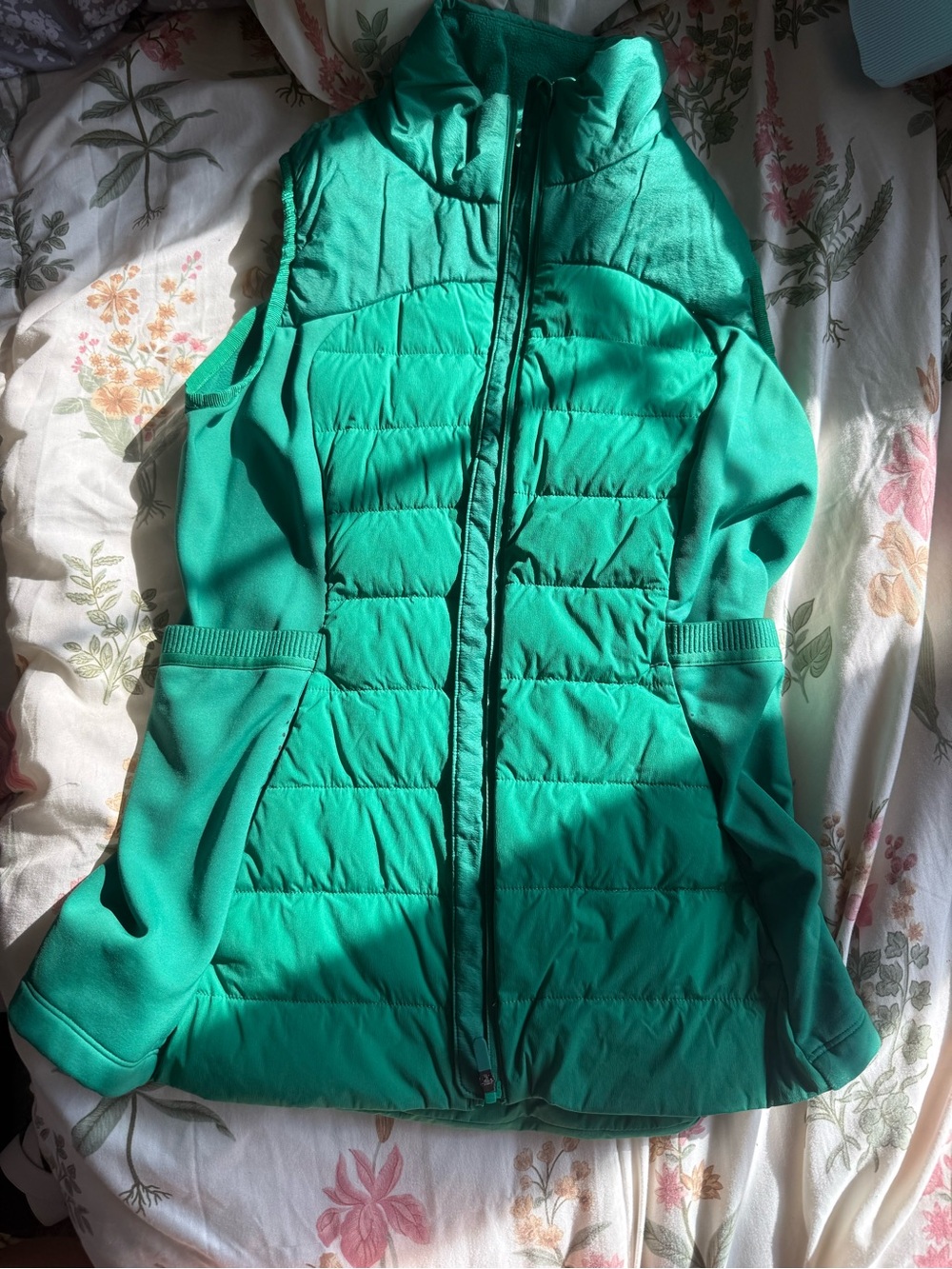 lululemon athletica Teal Quilted Hybrid Puffer Jacket